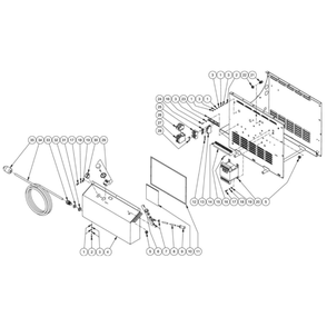 Electric Box Diagram and Parts List for HHS-3004-1E5A  Mi-T-M Pressure Washer
