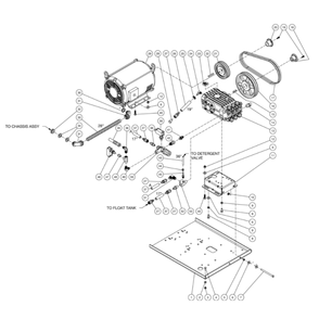 Motor/Pump Diagram and Parts List for HHS-2004-2E8G  Mi-T-M Pressure Washer