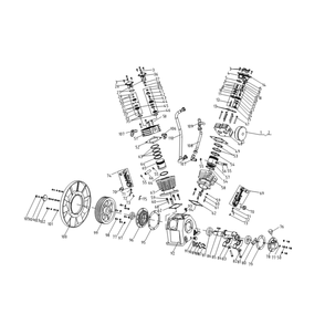 Compressor Pump Diagram and Parts List for ADS-20310-120HM  Mi-T-M Compressor