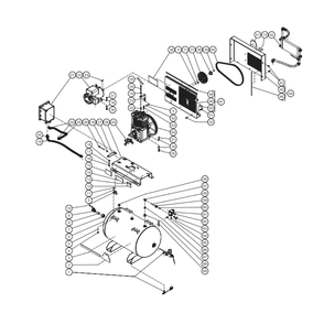 Frame Horizontal M Series Diagram and Parts List for ACS-46375-80HM  Mi-T-M Compressor