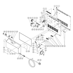 Electric Box Diagram and Parts List for HHS-3004-2E8G  Mi-T-M Pressure Washer