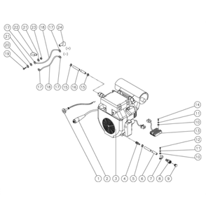 Engine Diagram and Parts List for HVS-3506-0H6G  Mi-T-M Pressure Washer