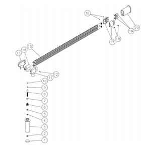 Angeled Dual Lance Diagram and Parts List for HS-3006-0MGD  Mi-T-M Pressure Washer