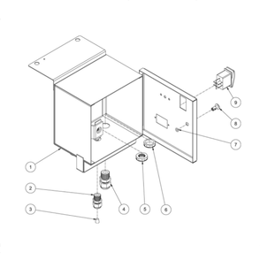 Electric Box Diagram and Parts List for HS-3505-0MDK  Mi-T-M Pressure Washer