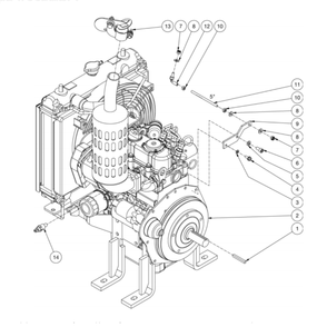 Engine Diagram and Parts List for HDC-3505-0B7G  Mi-T-M Pressure Washer