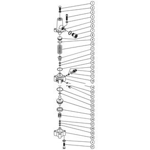 Unloader Diagram and Parts List for HDS-3506-1H6G  Mi-T-M Pressure Washer