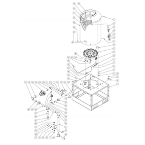 Burner Diagram and Parts List for HG-3004-3460  Mi-T-M Pressure Washer