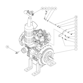 Engine Diagram and Parts List for HDS-3006-0R7G  Mi-T-M Pressure Washer