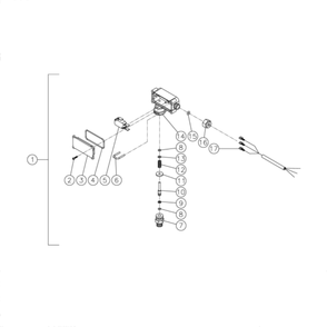 Pressure Switch Diagram and Parts List for HS-3505-0MGK  Mi-T-M Pressure Washer