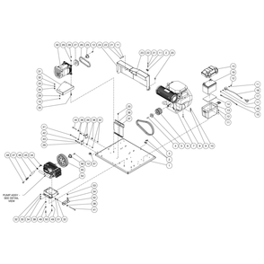 Isolation Plate Diagram and Parts List for HVS-3006-0R7G  Mi-T-M Pressure Washer