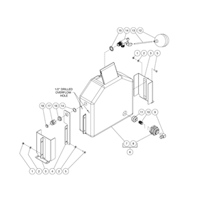 Float Tank Diagram and Parts List for HDS-4005-0K6A  Mi-T-M Pressure Washer