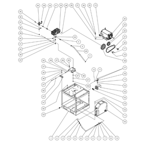 Motor Base (After Serial #15024154) Diagram and Parts List for HEG  Mi-T-M Pressure Washer