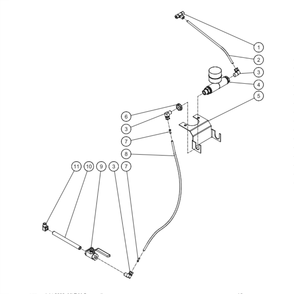 Pneumatic Drain Diagram and Parts List for ADD-23110-120HM  Mi-T-M Compressor