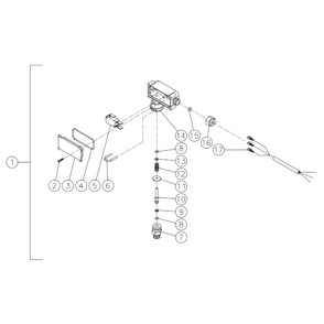 Pressure Switch Diagram and Parts List for HS-3005-CMV2GASOLINE-DIESEL  Mi-T-M Pressure Washer