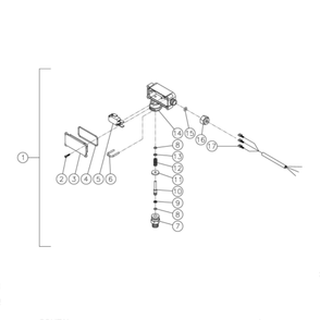 Pressure Switch Diagram and Parts List for HDC-3505-0V6G  Mi-T-M Pressure Washer
