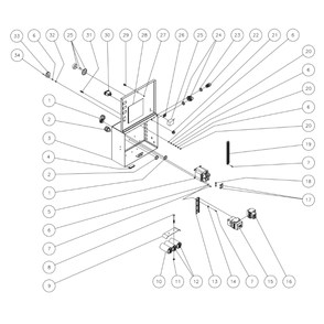 Single Phase Electric Box Diagram and Parts List for HEG  Mi-T-M Pressure Washer
