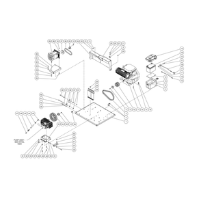 Isolation Plate Diagram and Parts List for HS-4004-0MAV  Mi-T-M Pressure Washer