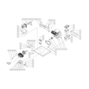 Isolation Plate Diagram and Parts List for HDS-4005-1K6G  Mi-T-M Pressure Washer