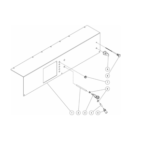 Control Panel Diagram and Parts List for HDC-3505-1H6G  Mi-T-M Pressure Washer