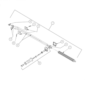 Dual Lance Diagram and Parts List for HS-3005-0MGV  Mi-T-M Pressure Washer
