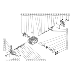 Pump Diagram and Parts List for HDS-3505-0V6G  Mi-T-M Pressure Washer