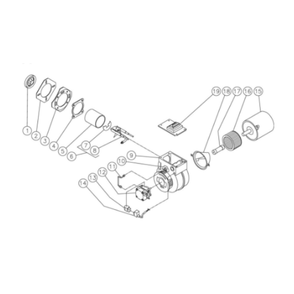 Burner Diagram and Parts List for HHS-1002-0E1G  Mi-T-M Pressure Washer