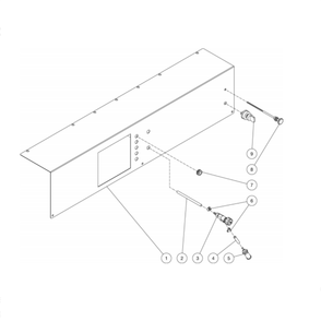 Control Panel Diagram and Parts List for HDC-4004-0K6A  Mi-T-M Pressure Washer