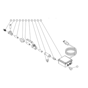 Electric Tank Drain Diagram and Parts List for AES-20315-120HM  Mi-T-M Compressor