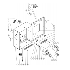Electric Box Diagram and Parts List for HG-2004-3208  Mi-T-M Pressure Washer