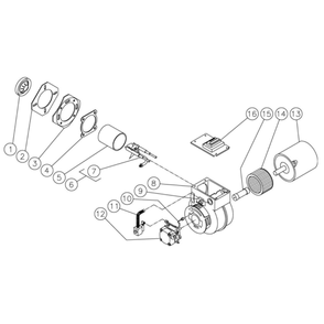 Burner Fuel Tank Diagram and Parts List for HVS-4004-0H6A  Mi-T-M Pressure Washer