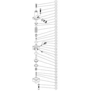 Unloader Diagram and Parts List for HS-3005-0MGV  Mi-T-M Pressure Washer