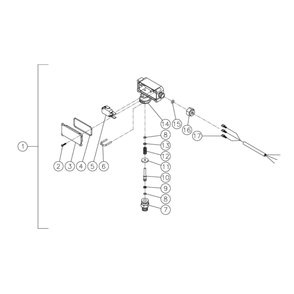 Pressure Switch Diagram and Parts List for HG-3004-3575  Mi-T-M Pressure Washer