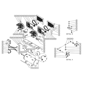 Frame Duplex Series Diagram and Parts List for AED-46315-120H  Mi-T-M Compressor