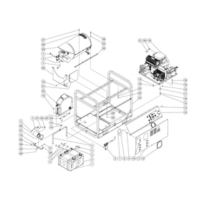 Unit Diagram and Parts List for HDS-4005-0K6A  Mi-T-M Pressure Washer