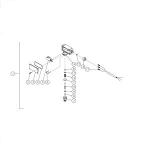 Pressure Switch Diagram and Parts List for HDC-3005-0K6G  Mi-T-M Pressure Washer