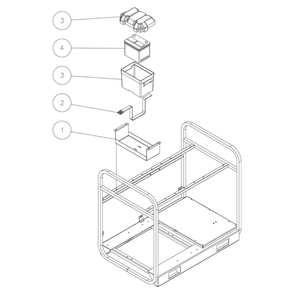 Battery Box Diagram and Parts List for HVS-3006-0R7G  Mi-T-M Pressure Washer