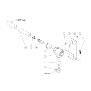 Ball Valve Diagram and Parts List for HDS-3505-1H6G  Mi-T-M Pressure Washer
