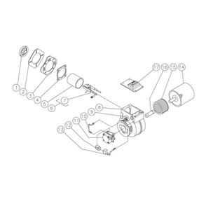 Burner Diagram and Parts List for HHD-2004-0E2G  Mi-T-M Pressure Washer