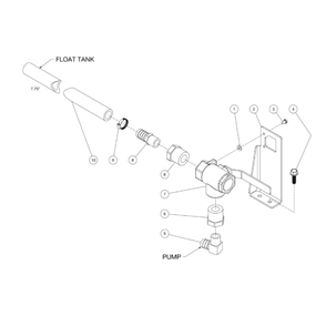 Ball Valve Diagram and Parts List for HDS-3506-0H6G  Mi-T-M Pressure Washer