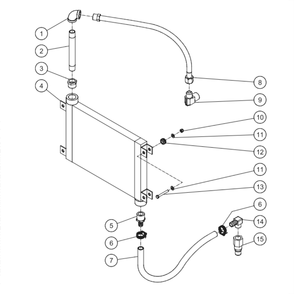 Aftercooler Diagram and Parts List for ADS-20310-120HM  Mi-T-M Compressor