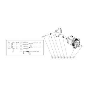 Alternator Diagram and Parts List for HS-3008-0MGH  Mi-T-M Pressure Washer