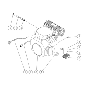 Part Location Diagram of 1-0187 Mi-T-M Engine/Honda Gx690 Remote