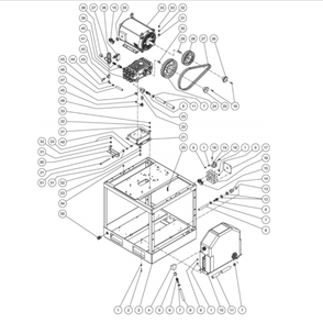 Motor Base Diagram and Parts List for HG-3004-3208  Mi-T-M Pressure Washer