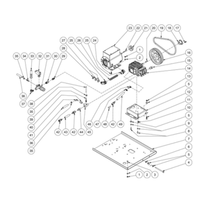 Motor/Pump Diagram and Parts List for HHS-1502-1E1A  Mi-T-M Pressure Washer