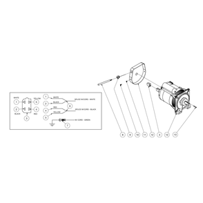 Alternator Diagram and Parts List for HS-3006-0MDK  Mi-T-M Pressure Washer