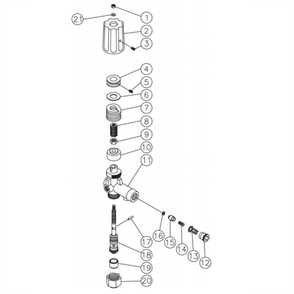 Unloader Diagram and Parts List for HG-3004-1208  Mi-T-M Pressure Washer