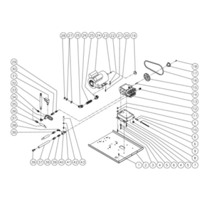 Motor/Pump Diagram and Parts List for HHS-1003-0E1A  Mi-T-M Pressure Washer