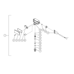 Pressure Switch Diagram and Parts List for HHD-2004-0E9G  Mi-T-M Pressure Washer