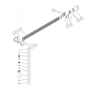 Angled Dual Lance Diagram and Parts List for HG-2004-3208  Mi-T-M Pressure Washer
