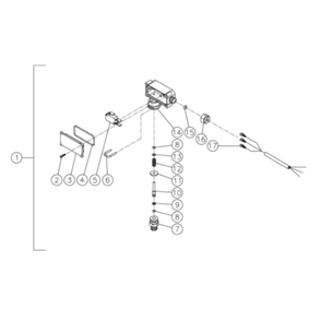 Pressure Switch Diagram and Parts List for HHD-3004-0E5G  Mi-T-M Pressure Washer